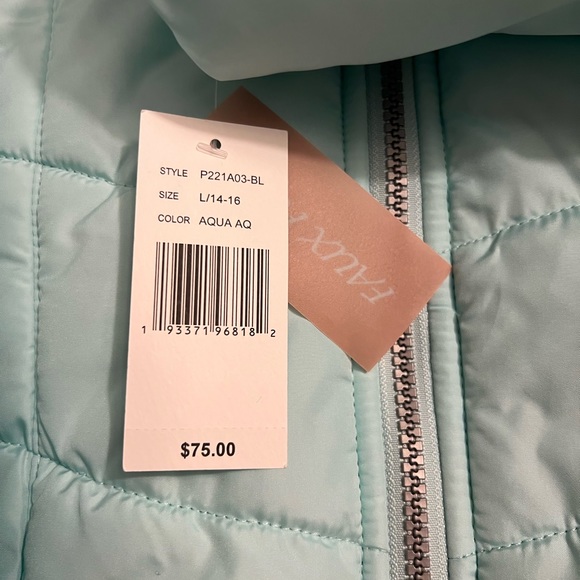 ***Brand New***Jessica Simpson | Aqua Faux-Fur-Trim Camryn Puffer Coat - Picture 5 of 5